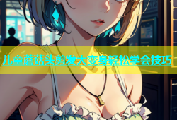 儿童蘑菇头剪发大变身轻松学会技巧