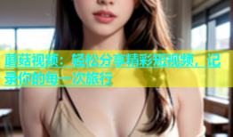 蘑菇视频：轻松分享精彩短视频，记录你的每一次旅行